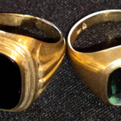 8k Gold Two 333 Stamped Rings 13.4g