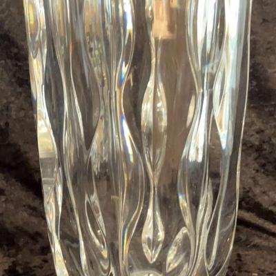 Rare Exquisite Rogaska Yugoslavia Heavy 27% Lead Cut Crystal Vase 10% Art Piece