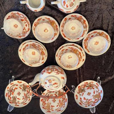 Ming Chinese Bone Porcelain Tea Set