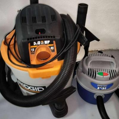 Rigid 5.0 HP Heavy Duty Shop Vaccum + 2 HP Shop-Vac