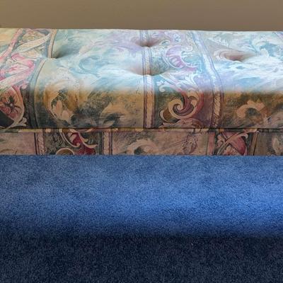 Tufted Cloth Bench 48” Long X 18” Tall X 16” Deep