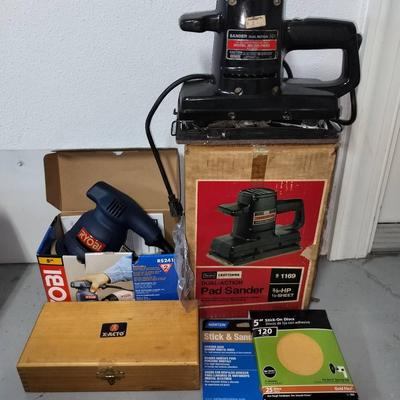 Sears Craftsman Double Insulated Pad Sander, Ryobi Sander, And More