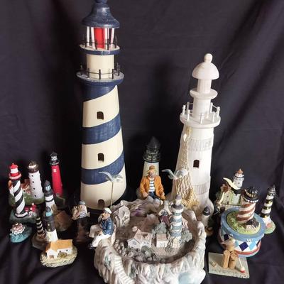 Lighthouse Figures + Nautical/Coastal Themed Decor