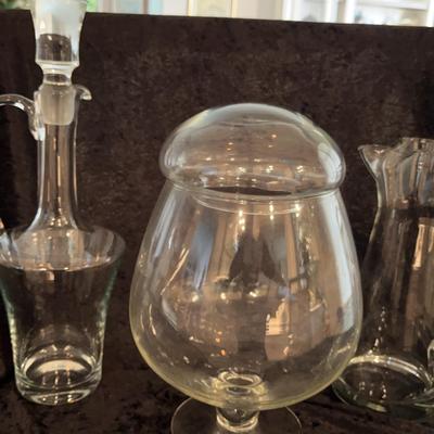 Decanter, Pitcher And  Glass Terrarium