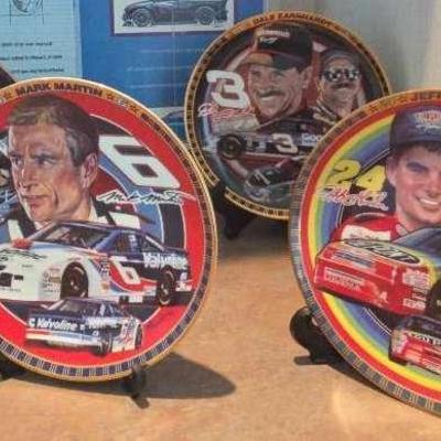 4 Hamilton Plate Collectibles "The Divers Of Victory Lane"& Mindesign Sketches