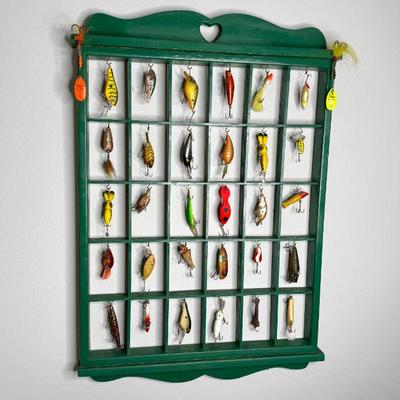Vintage Lures Shadow Box Display