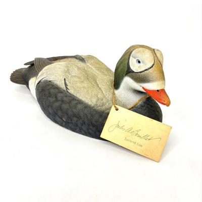 Hand Crafted Spectacled Elder Duck Decoy by Jules A. Bouillet 1992 - 289/2500
*Will Ship