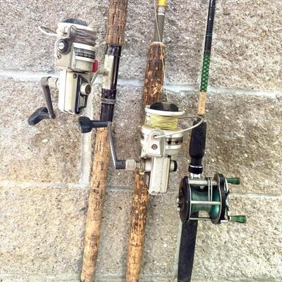 Lot of 3 Fishing Rods with Daiwa Reels