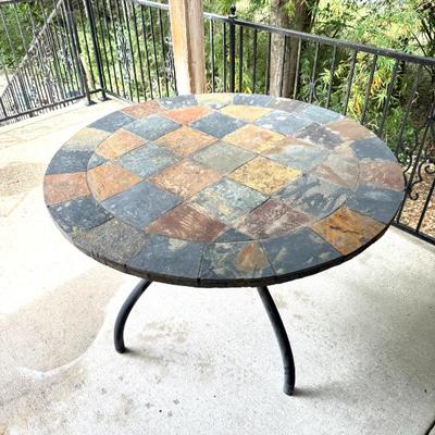 Slate Patio Table