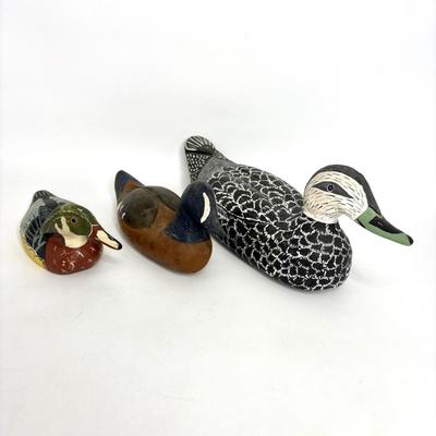 Lot of 3 Vintage Hand Painted Duck Decoys 1
*Will Ship