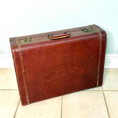 Vintage Leather Suitcase