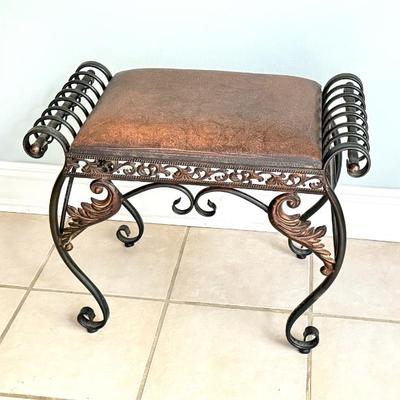 Tooled Vanity Stool