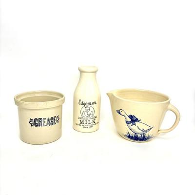 Large Crock Stoneware Lot