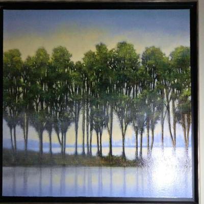 Painting Of Trees In A Row Originally Retailed For $510