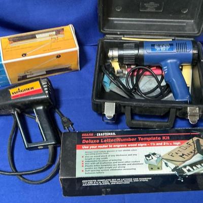 Tile Cutter, Letter/ Number Template, Fit Gun, Power Stripper