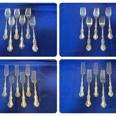 Gorham Strasbourg Sterling Dinner & Salad Forks (22 Count)