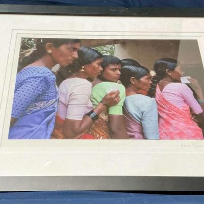 22x27 Dalit Women Waiting To Vote 
