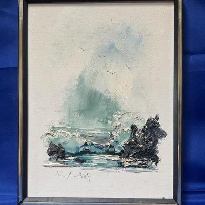 Kee Fung Ng Framed Painting 17.5 X 13.5
