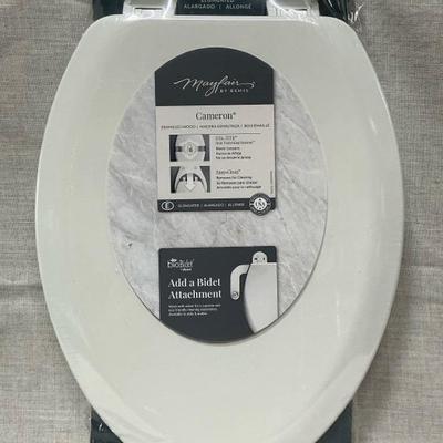 Mayfair by Bemis White Elongated Toilet Seat