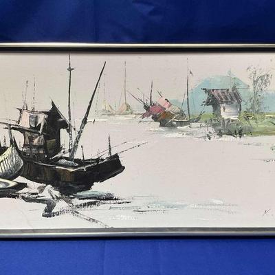 Kee Fung Ng Original Painting, Framed
