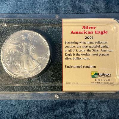 2001 Silver American Eagle (RNI1)
