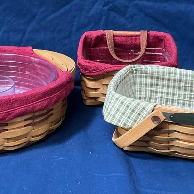 Longaberger 2006 Hostess Appreciation, 2001 Woven Memories, 2004 Chip N Dip Basket