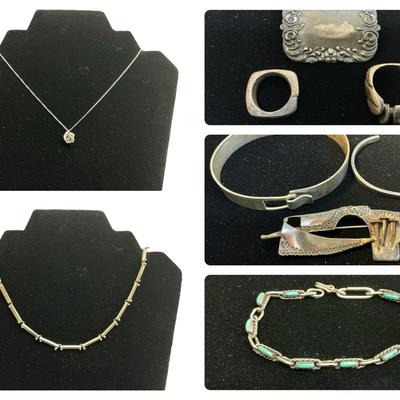 Sterling Silver Jewelry (90 Grams)