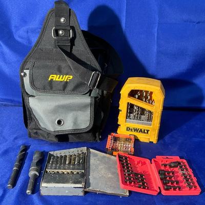 AWP Tool Bag & Assorted Drill Bits incl. DeWalt