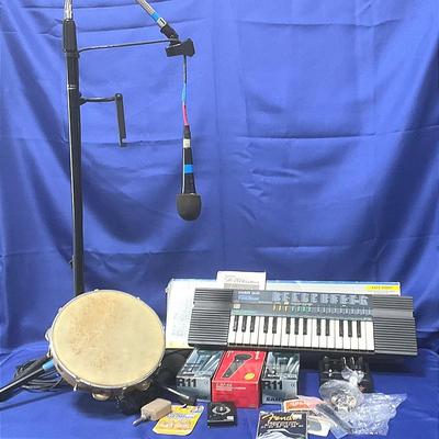 Musical Items - Casio Keyboard, Microphones, Tamborine, And More