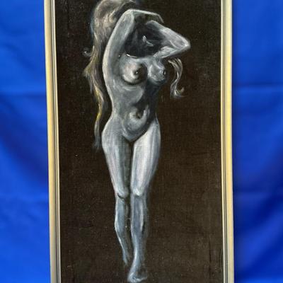 1970’s Nude Painting on Velvet (19.75 x 37.5)