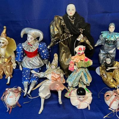 Jester / Harlequin Figurines 