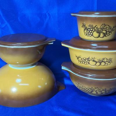 Pyrex Old Orchard Bowls & Casseroles