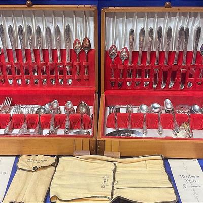 Heirloom Vintage Silver Plate Silverware Set