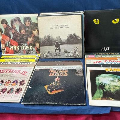 Record Lot Pink Floyd,cats, Joe Cocker, Bob Dylan 