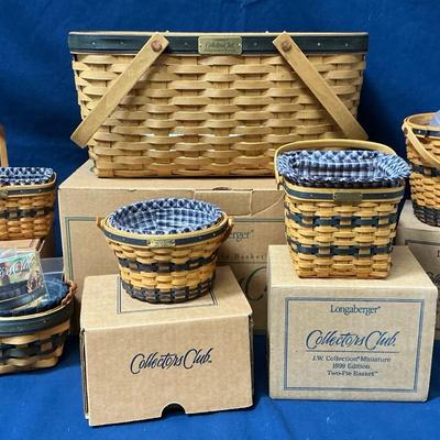 Longaberger Collectors Club Membership & Miniature Baskets