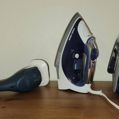 Lot Of Irons And A Clothes Steamer