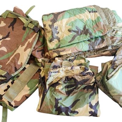 Army Raingear and Backpack