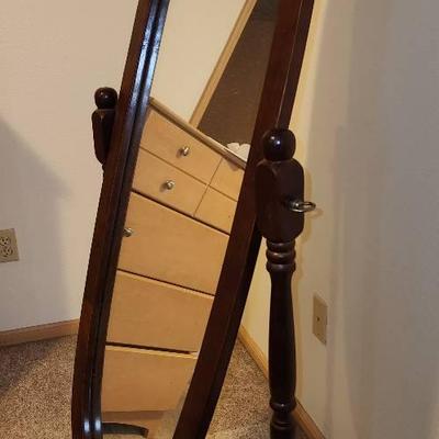 Powell "Heirloom Cherry" Cheval Mirror