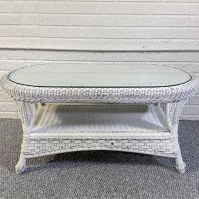 White Wicker Coffee Table .jpg