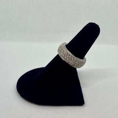 Sale Photo Thumbnail #204: 18k gold diamond band with 3.38cts "G-H" color, "VS" clarity. Appraisal included. $6500.00