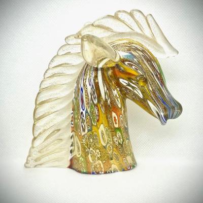 Murano Italy glass art, horse by artist Gambaro & Poggi