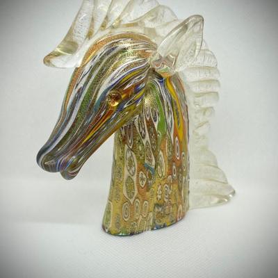 Murano Italy glass art, horse by designer artist Gambaro & Poggi