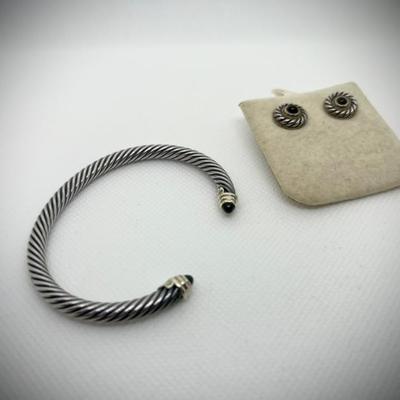 Designer: David Yurman, Onyx and sterling 