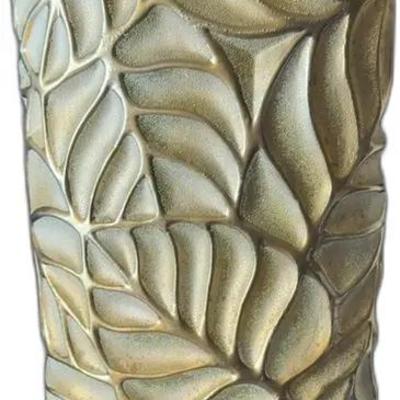 Decorative Leaf-Patterned Vase


