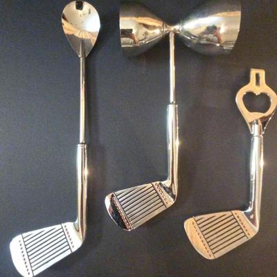 Golf themed bar set