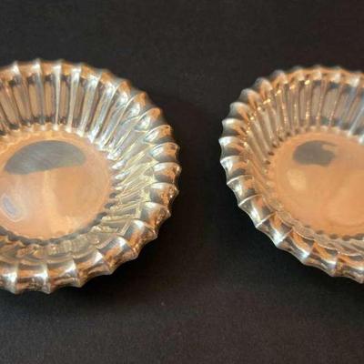 Sterling Silver Nut Bowls set of 2