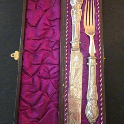 Vintage Fish service set