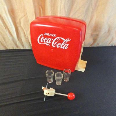 Vintage 1950's Coca Cola toy soda fountain dispenser 