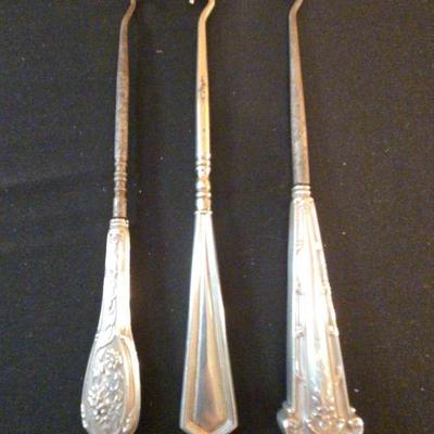 Sterling Silver Buttonhooks