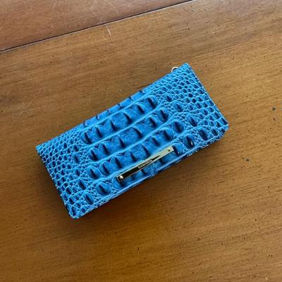 Brahmin Blue Croc Wallet